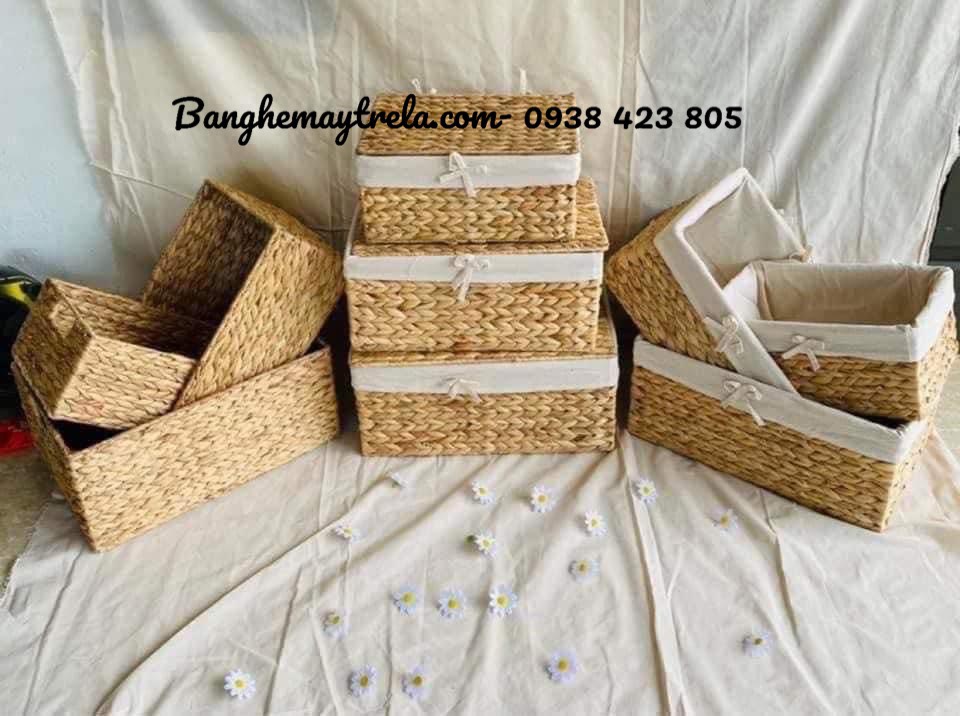 Giỏ đựng đồ mây tre đan